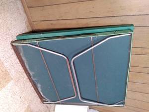 lot 276 image: Vintage Ping Pong Table With Paddle...