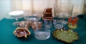 lot 204 image: Over Proof Brown Dishware...