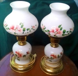 lot 108 image: (2) Vintage Matching Lamps Great S...