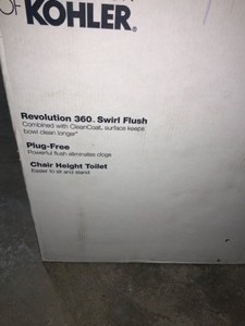 KOHLER Valiant the Complete Solution 2-Piece 1.28 GPF Single-Flush Elongated Toilet in White. See Pictures