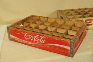 Vintage Coca-Cola Wood Shipping Crate - Minot ND