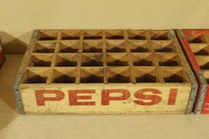 Vintage Pepsi Wood Shipping Crate - Frederic WI