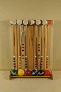 Croquet Set with Storage Stand