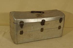 Vintage Tackle Box with Tackle - Lures, Jitterbug