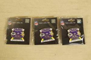3 Minnesota Vikings US Bank Stadium Opener Pins