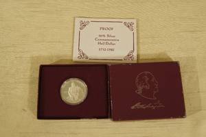 1982 George Washington Proof Commemorative Silver Half Dollar