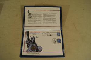 1986 Statue of Liberty Stamp and Coin Set