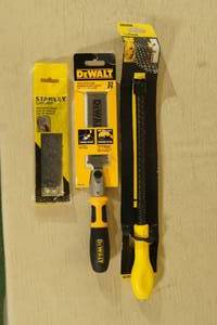 Stanley and DeWalt Drywall Repair Tools
