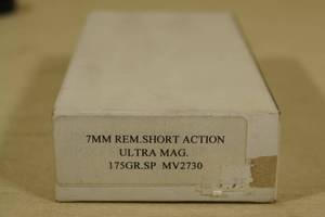 20 Custom Load 7mm Rem Short Action Ultra Mag 175 Gr SP Ammo