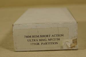20 Custom Load 7mm Rem Short Action Ultra Mag 175 Gr Partition Ammo