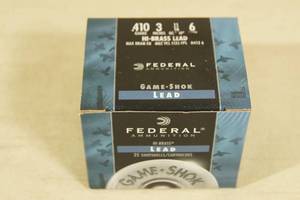 25 Federal Game-Shok .410 Ga 3 6 Shot Shotshells