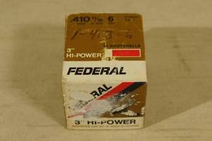 25 Federal .410 Ga 3 Hi Power 6 Shot Shotshells