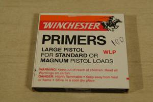 100 Winchester Large Pistol Primers Magnum or Standard