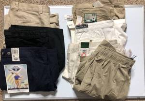 lot 23 image: 7 Pairs of Casual Dad Shorts Collection Dockers Nordstrom NikeNEW WTAGS Siize 36, 38, L