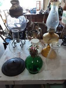 Oil Lamps, Globes & Lamp Parts