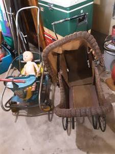 Vintage Buggy, Stroller & Baby Doll