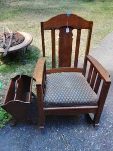 Magazine Rack & Wood Rocker