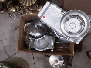 Box Of Aluminum Collectibles