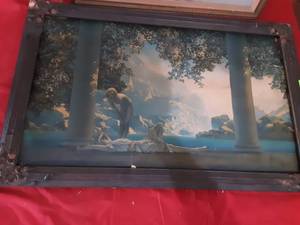 Vintage Daybreak By Maxfeld Parrish & Other Lady Picture