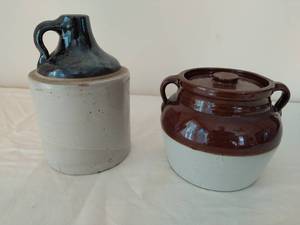 Stoneware Jug And Beanpot