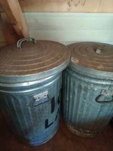 Galvanized Trash Cans