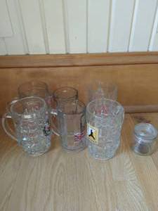 Glass Steins