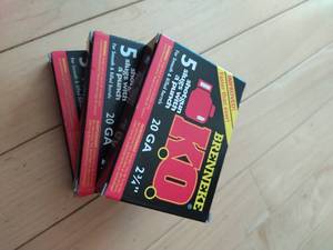 3 Boxes of 20 GA Shotgun Slugs Brenneke