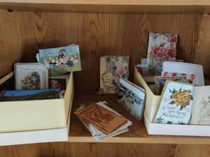 Vintage post card and greeting card lot