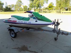 lot 4 image: 1995 Sea-Doo Bombardier GTX & Trailer Package