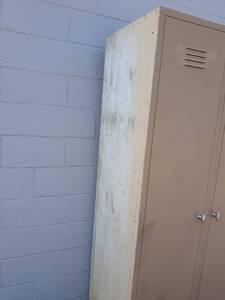 lot 137 image: Heavy Duty 2-Locker Section - Great for Garage Storage 80 x 36 x 24 Deep