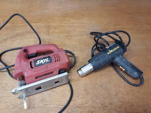 lot 120 image: Skil Jigsaw and Wagner Heat Gun - Both Tested and Work