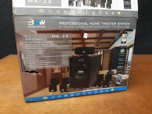 lot 124 image: New in Box BNW MK-33 Home Theater System - 2500W Total Power