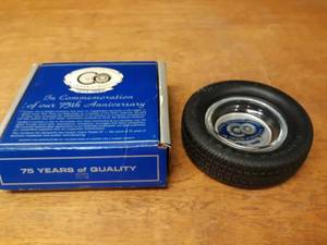 lot 145 image: Cooper Tires Promotional Ashtray - 75 Year Anniversary 1914 to 1989 - In Original Box