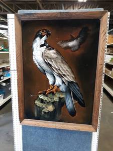 lot 157 image: Velvet Hawk Painting