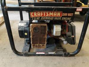 lot 202 image: Craftsman 3500W Generator - Needs Work