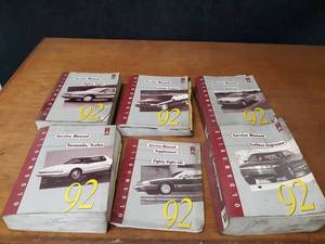 lot 239 image: Lot of (6) 1992 Oldsmobile Service Manuals