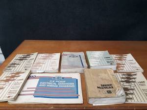 lot 246 image: Lot of (9) Chevrolet Service Manuals - 1984, 1987, 1988, 1990