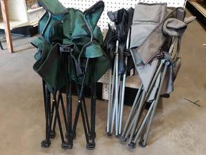 lot 289 image: Lot of (3) Folding Camp Chairs