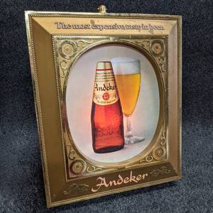 lot 21 image: Andeker Lighted Beer Sign