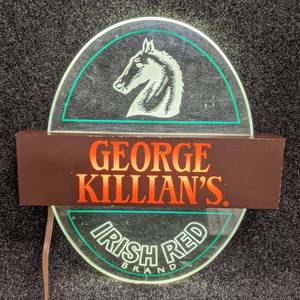 lot 24 image: Killians Irish Red Lighted Sign