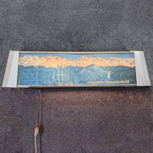 lot 29 image: Olympia Beer Pool Table Lighted Sign