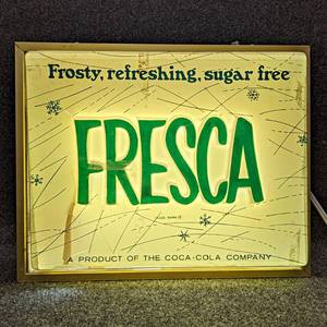 lot 46 image: Vintage Fresca Lighted Sign