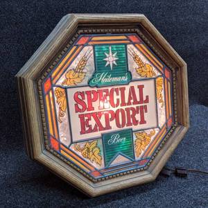 lot 53 image: Special Export Octagon Lighted Sign