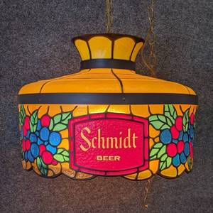lot 60 image: Schmidt Beer Hanging Light