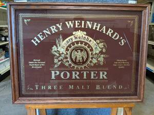 lot 66 image: Henry Weinhards Porter Mirror Sign