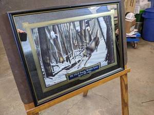 lot 74 image: E&J VSOP Brandy Wildlife Series 2001 Limited Edition #1862 Mirror Sign