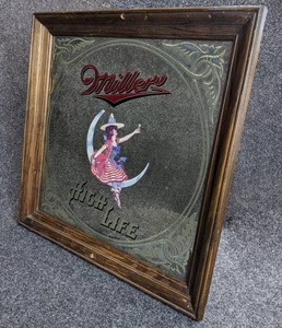 lot 80 image: Miller High Life Mirror Sign