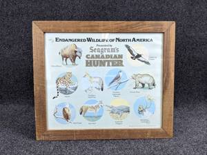lot 82 image: Seagrams Canadian Hunter - Endangered Wildlife of North America Print