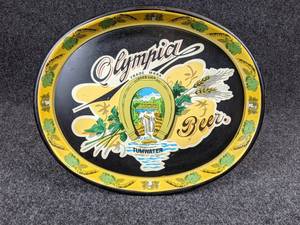 lot 86 image: Olympia Beer Oval Tray
