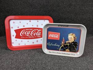 lot 238 image: Lot of (2) Rectangular Coca-Cola Trays - Smaller Tray from The 1998 Coca-Cola Collectors Club Convention in Minneapolis
